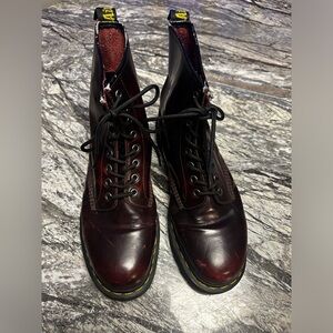 Vintage Cherry Red Dr. Martens Boots Mens Size 11